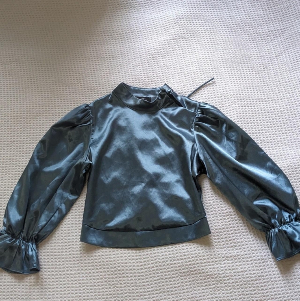 milk & honey satin going out dinner top